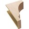 Ekena Millwork 8"W x 16"D x 24"H Classic Moab Rough Cedar Woodgrain TimberThane Corbel, Primed Tan CORUR08X16X24MOARCPR - alternate 5